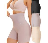 FINETOO Lot de 3 Culottes gainantes pour Femme - Taille Haute - sans Couture - Taille Haute - sans Coutures - Tailles S à XL, A-3, M