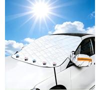 FINEVERNEK Couverture Pare-Brise Voiture, Protège Pare Brise Hiver, Fixation 5 magnétique Pliable Couverture Universelle, Convient à la Plupart des Voitures, SUV(160 * 116cm)