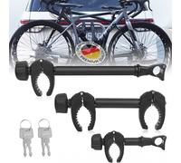 FINEW Lot de 3 supports de cadre pour porte-vélos, attelage de remorque, 45 cm + 32 cm + 25 cm - Support universel verrouillable pour tube en U : Ø 2,5-3 cm - Fixation puissante (breveté)