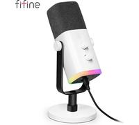 FINFINE Microphone de studio XLR USB Podcast Microphone PC Dynamique pour enregistrement