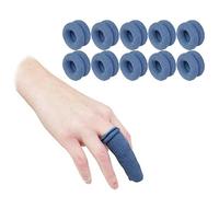 Finger Bandage tubulaire pour les doigts pour premiers secours - Pour entorses et gonflements - Bleu et blanc - 10 pièces - Bleu