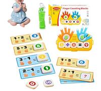 Finger Counting Board For Kids - Number Learning Toy, Early Education Math Game | Kindergarten Preschool Educational Tool For Boys Girls Home School Family Nights Summer Camp