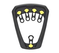 Finger Exerciser Hand Grip Strengthener Adjustable 3 Speed Rotation Exercise Tool for Athletes Musicians Home Gym Travel Yellow Black 255x17x310mm