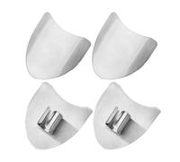 Finger Guard Protector, sans glissement Stainless Steel Set, 2,56 x 2,44 pouces, outil avec safe Grip, durable Thumb Saver Accessory, Cooking Aid with Practical Design, Kitchen Safety for Slicing