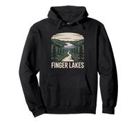 Finger Lakes New York Chutes Taughannock Randonneur Cascade Sweat à Capuche