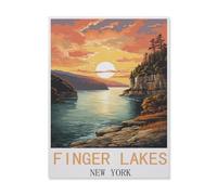 Finger Lakes New York,for Children 1000 Pieces Papier Puzzle Jigsaws, DIY Casual Puzzles Toys, for Adults and Teenagers Unique Gifts Toys(38x26cm)-FM34