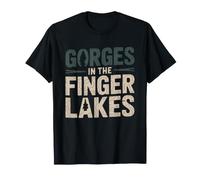 Finger Lakes New York Randonnee Gorge Sentier des du Nord De T-Shirt