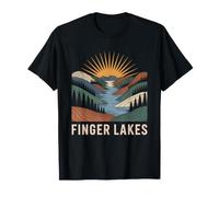 Finger Lakes New York Randonneur Gorge Sentier des De T-Shirt