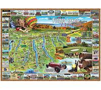Finger Lakes Wine Country 1000 Piece Puzzle by White Mountain Puzzles