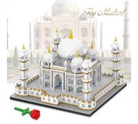 Finger Rock Micro blocs de construction architecture Taj Mahal - 4036 pièces - Modèle de décoration d'architecture de renommée mondiale - Idées cadeau pour adultes ou adolescents