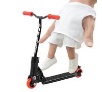 Finger Scooter, Foldable Desktop Decoration, Cute Finger Scooter Toy with Sturdy Build, Miniature Scoot with Fun, Desk Accessory Playful Appeal, Desktop Toy for Kids Teens Adults 3.35x3.35x2.36 Inches