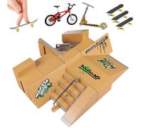 Finger Scooter, Pièces de Rampe de kit de Parc de Skate, Rampes de Skatepark,Mini Skateboard Doigt pour Doigt Skateboard Accessoires