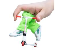 Finger Scooter Set, Mini Trottinette Enfant Doigt Scooter A-lli-a-ge avec Chaussures, Pantalons, Roues Et Outils De Remplacement De Doigt pour Faveurs Fête Mouvement