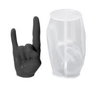 Finger Sculpture Mold - Moule de sculpture à doigts épais | Hand Shaped Gesture Mold, Cake Mold Compatible with Resin for Birthday, Halloween, Christmas, Mother's Day