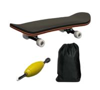 Finger Skate Board - Wooden Handheld Game, Fully Enclosed Bearing Toy Skateboard | Fun Desk Toy for Students and Adults | Bedside, Desktop, Dorm, Apartment, Sports Decor
