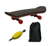 Finger Skate Board - Wooden Handheld Game, Fully Enclosed Bearing Toy Skateboard | Fun Desk Toy for Students and Adults | Bedside, Desktop, Dorm, Apartment, Sports Decor
