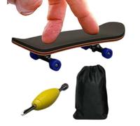 Finger Skate Board, Wooden Handheld Mini Game, Fully Enclosed Bearing Fingerboard Toy with Smooth Wheels for Tricks, Durable Maple Skate Toy for Students Adults, Daily Skill Practice