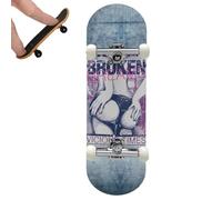 Finger Skateboard - Jouet de Scooter à Doigts avec Plateau en Bois d'érable à 5 Plis | Touche pour Jeux créativité Cascades de Skateboard - Mini Bureau de décoration de Skate