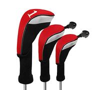 FINGER TEN Couvre Club De Golf Bois Housses Interchangeables sans Etiquette Hybrid Driver Fairway Set, Golf Club Head Cover Femme Homme Enfant Cadeaux en Plein Air