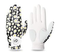 FINGER TEN Gants de golf pour femme, gaucher et droitier, respirants, doux pour toutes les saisons, antidérapant, adhérence de pluie, Weathersof, gris, taille L