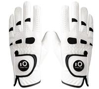FINGER TEN Gants de Golf pour Homme Main Gauche Droite avec Marque-Balle 1 Paire,Weathersof Grip Doux et Confortable Taille ajustée S M ML L XL (M)