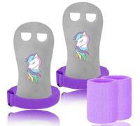FINGER TEN Gants Gym Enfant/Adulte Manique Protection Paumes with Bracelets de Sport Bande Paire, Gants Protection Paumes pour Exercice Traction/Crossfit/Barre/Gymnastique (Animaux, XS)