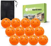 FINGER TEN Golf Praxis Lot de 12 à 24 balles en plastique - Puissance de vol limitée - Réalistes - Balle de golf légère et durable - Outil d'entraînement oscillant pour l'intérieur et l'extérieur