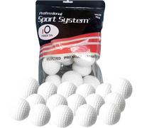 FINGER TEN Lot de 12/24 balles d'entraînement de golf élastiques en mousse souple - Balles d'entraînement à fossettes pour le golf, la maison, le bureau, l'intérieur et l'extérieur, le jardin (blanc)