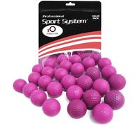 FINGER TEN Lot de 12 24 balles d'entraînement de Golf - pour Homme et Femme - pour la Maison, l'extérieur, Le Jardin - Rouge, Orange, Jaune, Bleu (Rose, 24 Pièces)