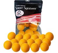 FINGER TEN Lot de 24 balles d'entraînement de golf en mousse élastique souple - 12/24 pièces - Balle d'entraînement de golf - Balles d'exercice à fossettes pour le swing de golf - Aide à la maison