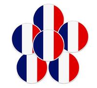 FINGER TEN Marqueur de Balle de Golf émail pour Chapeau de Golf magnétique Clip ou Un relève-Pitch différents Motifs Assortis Value 6 10 Pack (6 Pack-France Flag)