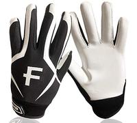 FINGER TEN Mitaine Mits Gants De Rugby Enfant Garçon Fille Jeunesse Poignee De Puissance Antiderapant Value Pair, Gants De Rugby Doux Confortables Stade D'entraînement De L'ÉCole De Sport (XL, Blanc)