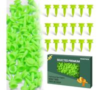 FINGER TEN Tees de Golf Plastique étape Down Outil Accessoire 60 Counts, 6 Taille Tee 2 3/4, 2 1/4, 2,1 3/4,1 1/2, 1 1/4 Pouce Durable Professionnel (Vert, 60Tees-1’’- Vert)