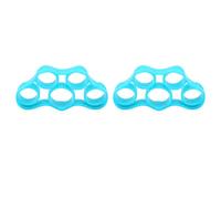 Finger Trainer Fingerstrecker Fingerübungsgerät Hochflexibel und Hautfreundlich aus Silikon Zur Stärkung der Finger und Rehabilitation für Senioren Kinder Patienten 2 Stück (Lake Blue 8.8LB)