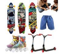 Fingerboards Pour Les Doigts Cadeaux de fête et kit de sportifs nouveauté | Jouet Fingerboard Planche À Doigts Pour Fête Intérieur Maison Et Bureau École Dortoir Appartement Salle De Jeux