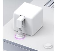 Fingerbots Plus Smarts Bouton poussoir robot avec commande tactile pour télécommande avec application Smarts Life, commandes vocales, minuterie (blanc)