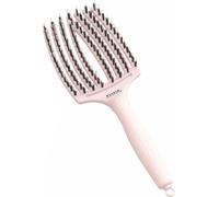 Fingerbrush Care Iconic-Large-Pastel Pink-Detangling Brush With Boar Bristles & Nylon For Healthy And Shiny Hair