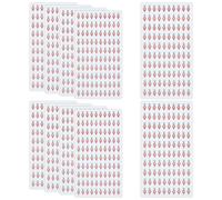 FINGERINSPIRE 10 Feuille de 1000 Autocollants Marqueurs de Carte Étiquettes Adresse Autocollantes Papier Rouge 22x10mm pour Marquage Des Sites Aventure Camping Destinations Voyage Projets Faits Main