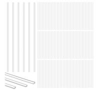 FINGERINSPIRE 120 Pièces Bâtonnets de Gâteau en Acrylique Transparent 25cm de Long Tiges de Support Transparentes pour Décoration de Gâteau et Présentation de Dessert Supports Invisibles