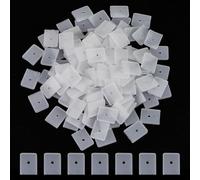 FINGERINSPIRE 120Pcs 10mm Embout en Silicone pour Couture de Baleines en Polyester Rigilene Blanc Collier Corset Embouts de Baleines en Spirale Bouchon en Silicone pour Bande de Soutien de Shapewear