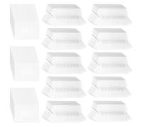 FINGERINSPIRE 120Pcs Onglet pour Dossier Suspendu Onglets en Plastique Transparents en Pvc 77x31mm Insérables pour Dossiers Suspendus Avec Inserts en Papier Blanc Vierge pour Bureau et Scolaires