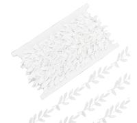 FINGERINSPIRE 13.7M Ruban de Feuille D'Ivoire Garniture en Dentelle Applique Couture Feuilles Garniture Ruban de Dentelle Bord de Feuille Ruban de Garniture en Dentelle pour DIY Vêtements Couture