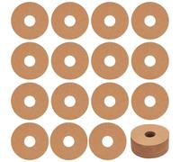 FINGERINSPIRE 150Pcs étiquette de Nom de Boisson pour Verres à Vin Marqueur de Verre à Vin Papier Breloque de Verre à Vin Vierge Rond 70mm Pérou Brunâtre Marqueur D'Identification pour Invités de Fête