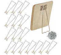 FINGERINSPIRE 16Pcs Support Arrière de Chevalet de Cadre Photo en Alliage Support de Cadre Photo Chevalet de Cadre Photo Platine Avec 20 Vis Support Arrière de Cadre Photo Supports de Table