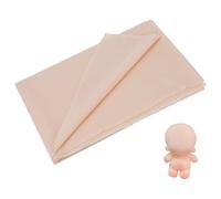 FINGERINSPIRE 1m Tissu Couleur Chair Tissu Couleur Beige Antique 1.5m de Large pour la Fabrication de Poupées Tissu Polyester Brillant pour la Couture de Vêtements Sacs en Tissu Marionnettes Crochet