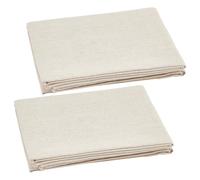 FINGERINSPIRE 2 PCS Tissu de Lin de Poterie 1.6x1m (1PC) Couleur Blanc Ivoire Poterie Toile de Jute Tissu de Lin Nappe en Lin Argile Impression Texture Argile Sculpture Outil pour Céramique Art Pad