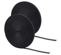 FINGERINSPIRE 2 Rouleaux de Velcro 50Mx12mm Noir Attaches Câbles pour Fils d'Ordinateur Ruban de Gestion de Câbles Nylon Sangles de Fixation Réglables pour Organisateur Électronique(25M/Rouleau)