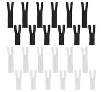 FINGERINSPIRE 24Pcs Fermeture Éclair Super Petite pour Vêtements de Poupée 85/105mm Noir et Blanc 4 Styles Mini Fermetures Éclair en Alliage Avec Nylon pour Mini Vêtements Sac à Main DIY