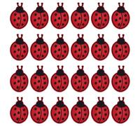 FINGERINSPIRE 24Pcs Patch Coccinelle Thermocollant 70x48mm Petit Patch Brodé en Forme de Coccinelle à Coudre ou à Repasser pour Sacs à Dos Chapeaux Chaussures Vestes Jeans Vêtements Réparation Décor