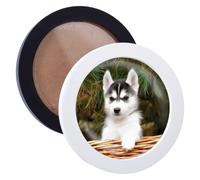 FINGERINSPIRE 2Pcs Cadre Photo Rond en Bois Avec Couvercle en Verre Noir et Blanc Diamètre Intérieur de 14cm Cadre Photo Mural Élégant pour la Décoration de la Maison Du Bureau de la Galerie